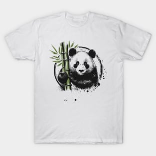 Ink Panda Illustration T-Shirt